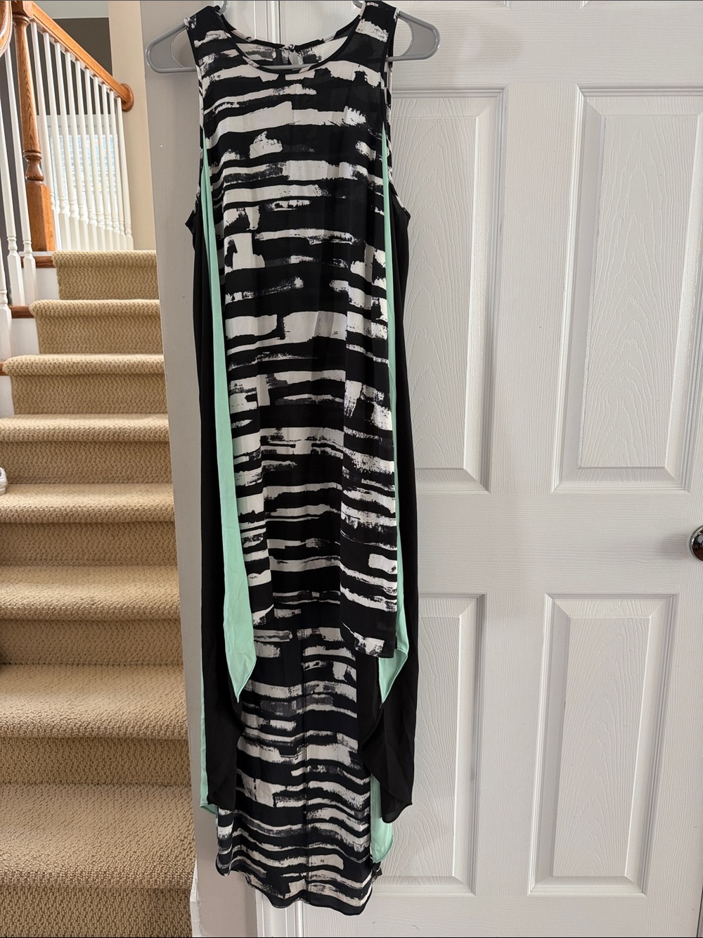 BCBG MAXAZRIA HIGH LOW FLOWY DRESS